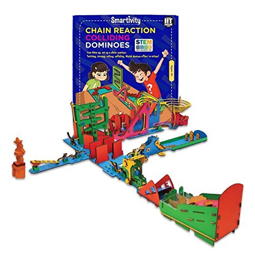 Image of Smartivity Marble Slide & Dominoes for Boys & Girls ages 8,9,10,11+ year old, STEM, Learning, Educational, Construction Activity Toy Gift Bundle
