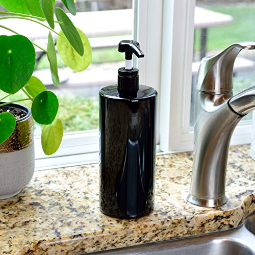 image for Youngever 4 Pack Pump Bottles for Shampoo, Empty Shampoo Pump Bottles,