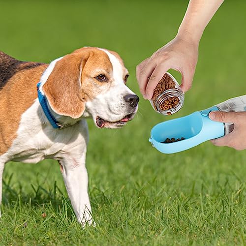 Convenient 3in1 Pet Water Bottle Food Container + Replaceable Waste Bags Safe Bpafree Material with Scale Markings for Easy Usage  Hvahe  Cucciolini Doodles Convenient 3 in 1 pet water bottle food container + replaceable waste bags safe bpa free material with scale markings for easy usage  hvahe   cucciolini doodles