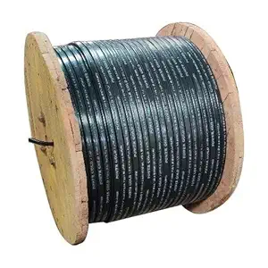 Kirloskar PVC and Rubber 3-CORE FLAT 3X4.0 MM | 2-1100 V | 50 Metre Long KBL Submersible Cable Wire (Black)