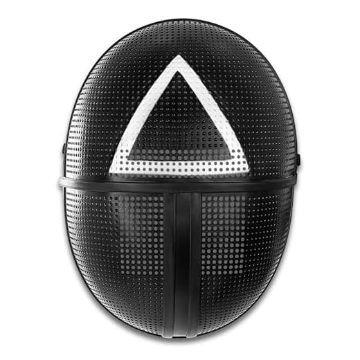 Funidelia Máscara Oficial el Juego del Calamar triángulo para Adultos. Accesorios de Disfraces para Adultos