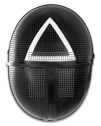 Funidelia Máscara o jogo de lula triângulo - oficial Netflix para homem e mulher. Acessórios de disfarces para adultos