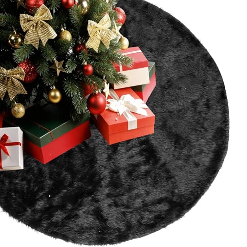 Reviews de Faldas para el árbol Top 10. 42 QZYGWCS Falda para Árbol Navideño,122 cm/48 in Pie de Árbol Blanco,Piel Sintética Vestido para Decorar el Árbol Navideño,Manta de árbol de Navidad,Decoración Navideña...