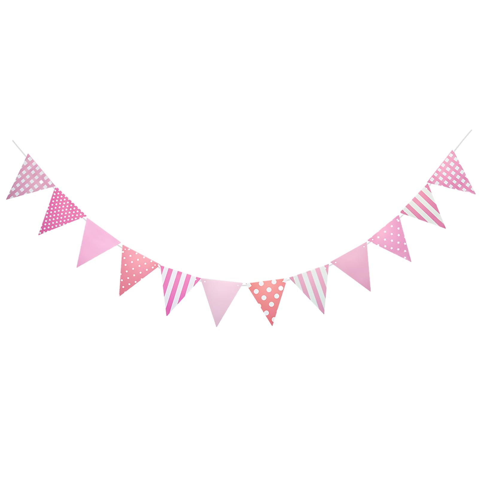 5 Bunte Party-Banner Mit Cartoon-Motiven – Bunte Dreiecksflaggen Für Geburtstag & Feiern