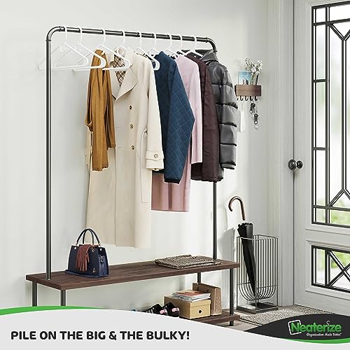 Ultra Heavy Duty Plastic Clothes Hangers - White - Durable Coat, Suit and Clothes Hanger. Perchas De Ropa (38 Pack - White) - Image 3