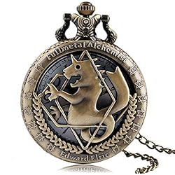 Fullmetal Alchemist - Reloj de bolsillo retro, Fullmetal Alchemist Relojes de bolsillo para hombres, Edward Elric Anime Cosplay Regalos