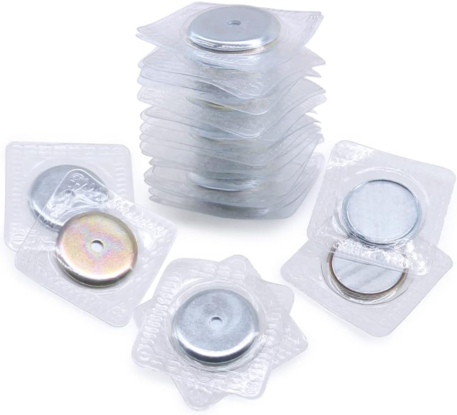 SEMINI Hidden Sew Magnetic Snap Invisible Hidden Sew in PVC Hidden Purse Closure for Fastener Handbag Cloth Clasp DIY Craft Sewing Tools (25mm) image 5