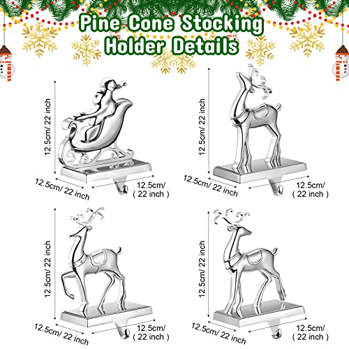 4 Pezzi Supporto per Calza Renna Alce Supporto per...