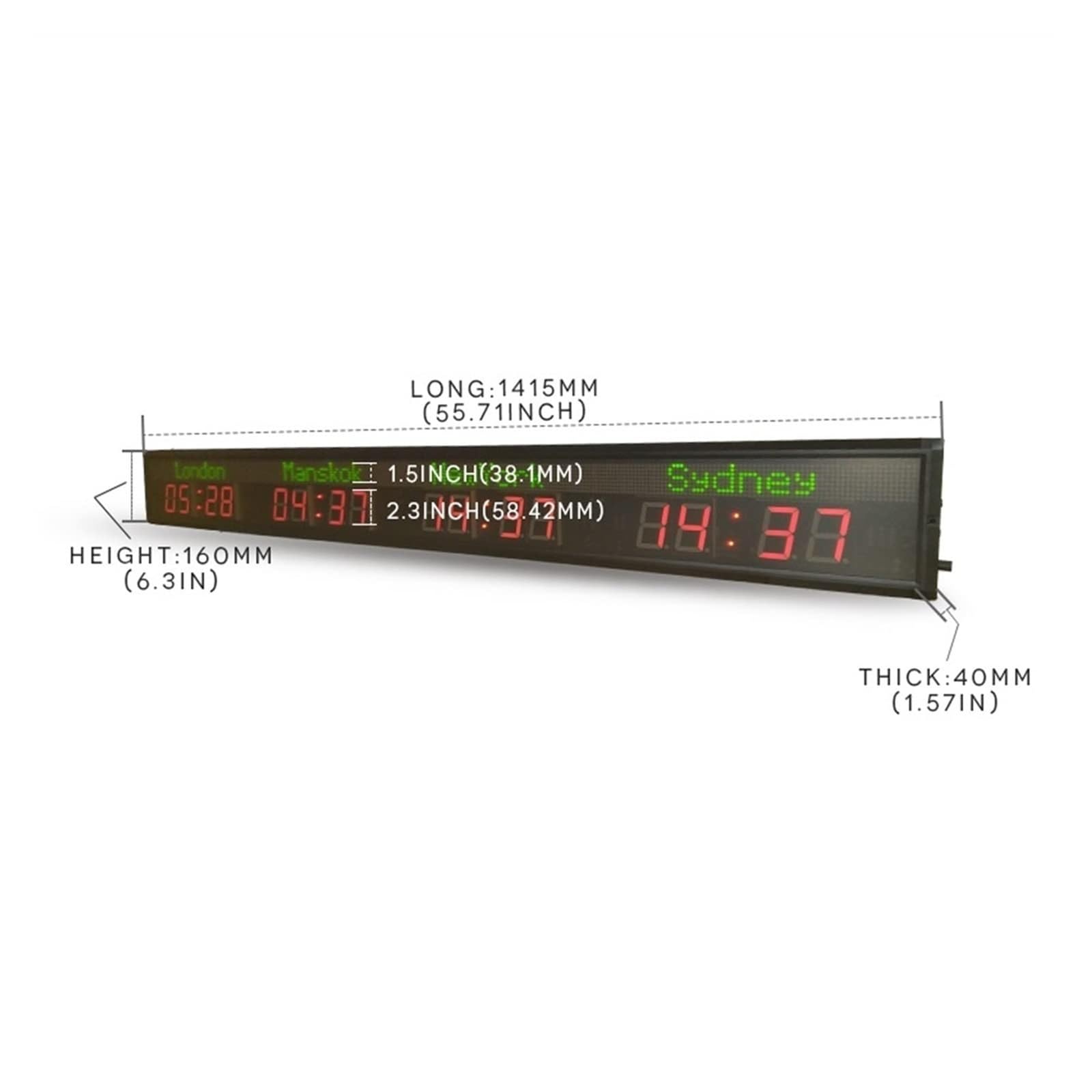 Horario del Gimnasio, Temporizador De Cuenta Regresiva del Reloj Mundial LED