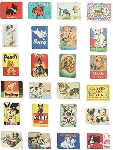 MISWEE 24-pcs magnetic fridge magnets refrigerator sticker home decoration accessories magnet paste arts crafts (dog)
