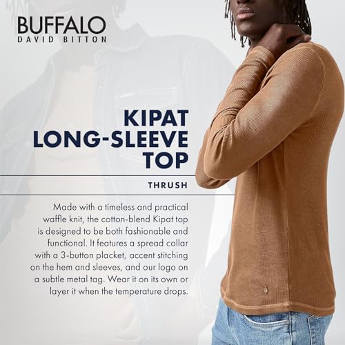 Buffalo David Bitton Men's Long Sleeve Henley3