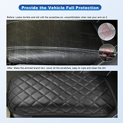 Image of CDEFG 2023 2024 Grand Cherokee L Center Console Cover 2021-2024 Grand Cherokee L Armrest Cover Central Consola Pad Arm Rest 2022 2023 2024 Grand Cherokee /Grand Cherokee L Accessory