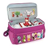 Gaga city Bolsa de Transporte para FABA Cuentacuentos, Múltiples Compartimentos para Personaje Sonoro y Auriculares, con Correa Ajustable (Morado)