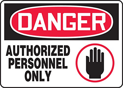 Panneau DANGER de 10x14 pouces rigide pour signalisation de zone interdite