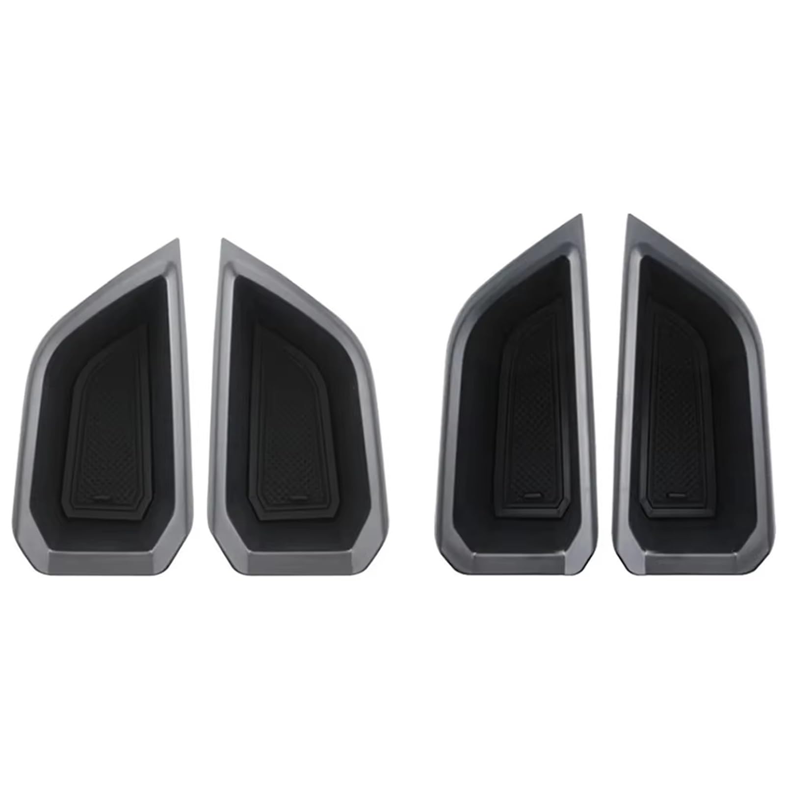Psrrgztm One Color Stowing Tidying Compatible With Q4 For E-Tron 2019 2020 2021 2022 2023 2024 2025 Abs Car Door Handle Storage Boxes Door Armrest Holder Tray Organizer Auto(4Pcs)