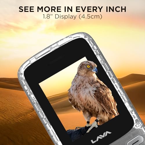 Image of Lava A1 Clear Copper Keypad Mobile Phone with Long Lasting Smart AI Battery | 1.77inch Display | Bluetooth Support | Military Grade Certified | 32 GB Expandable Memory | (Clear)