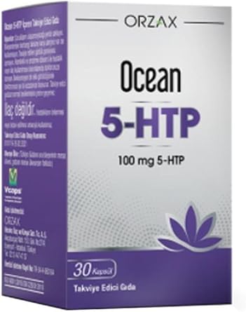 Orzax Ocean 5-HTP Takviye Edici G da, 100 mg, 30 Kaps l
