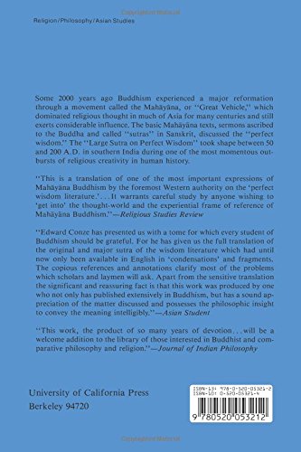 The Large Sutra on Perfect Wisdom: With the