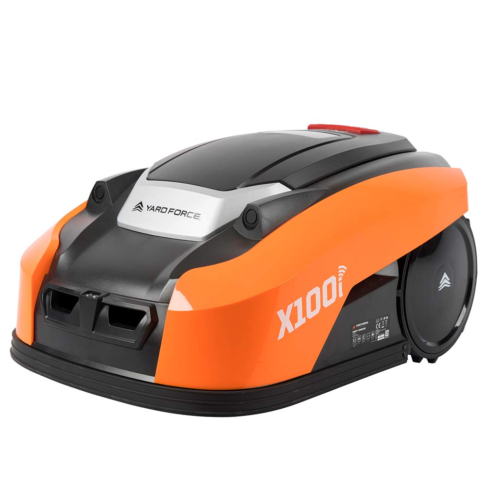 Yard Force - Robot Tondeuse X100i Connectée avec App avec technologie de capteurs ultrason - 1000 m2