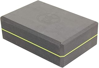 Yoga-Mad 369 Yoga Brick | High Density EVA Yoga Block | 3” x 6” x 9” / 7cm x 15cm x 23cm | Anti-Slip Brick for Yoga, Pilates and Home Workouts | Provides Support for Various Yoga Poses | Grey