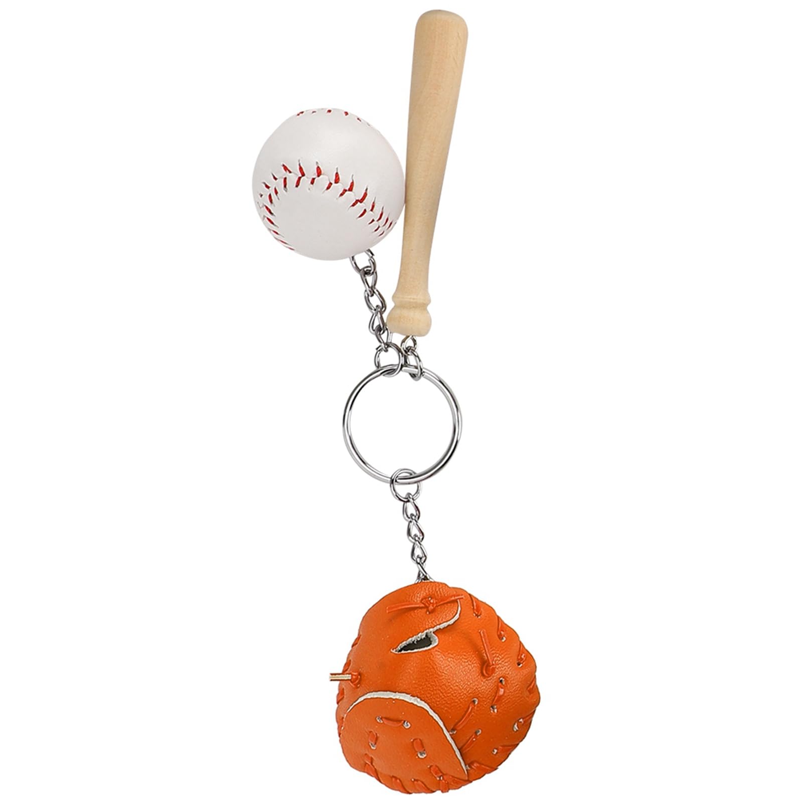 Installa un mini portachiavi da baseball, adatto for gli appassionati di sport e for fare regali