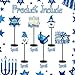 6Pcs Hanukkah Table Decorations Hanukkah Wood Table Sign Chanukkah Decor for Winter Chanukkah Home Indoor Centerpiece Menorah Dreidel Star of David