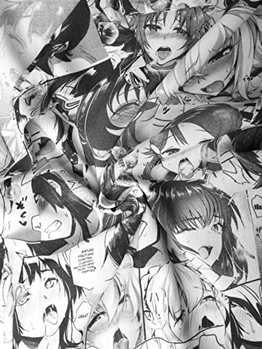 Image of ComicSense.xyz Unisex Anime Shirts for Men and Women, Ahegao Anime Faces Printed Kimono Fit Hawaiian Shirt