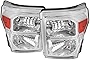 Chrome Housing Clear Lens Headlights Made For 2011-2016 Ford F-250 F-350 F-450 F-550