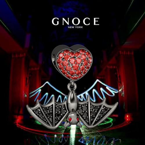 Image of GNOCE Witch Cauldron Pendant Charm,S925 Sterling Silver with Ruby Gemstones Dangle Charms Bead For Bracelets /Necklace Jewelry Gift For Women Girls Wife Daughter