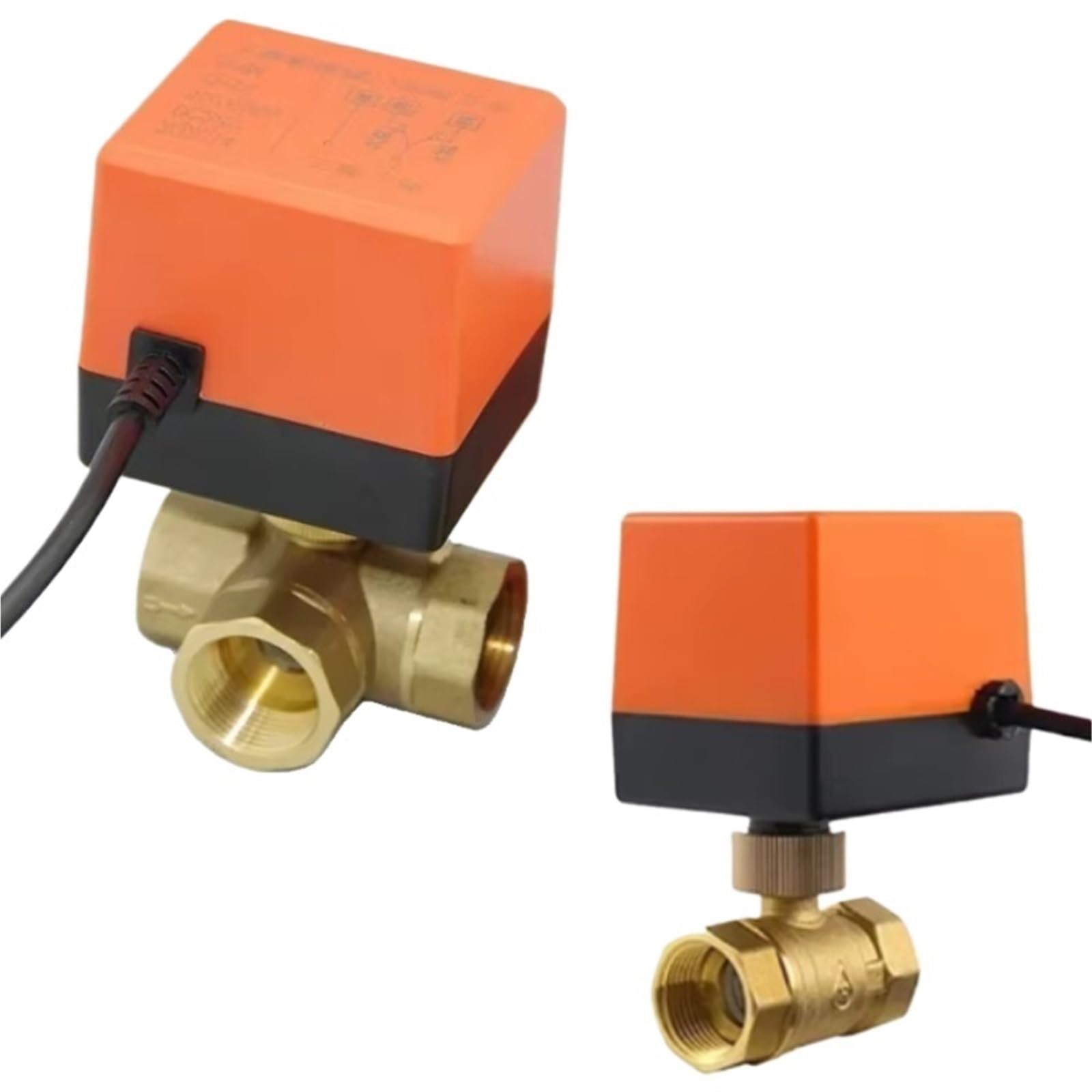 Vanne hydraulique motorisée AC 220V DN40 idéale pour automatiser le chauffage au sol de la maison