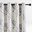 Melodeux Floral Curtans 84 Nches Long For Lvng Room, Farmhouse