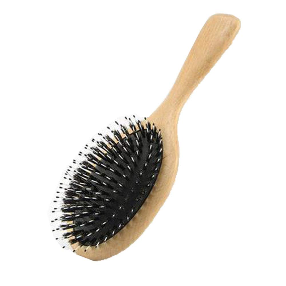 Brosse en bambou REYG massage en profondeur tête anti-frottement avec peigne