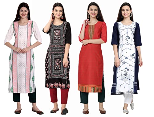 Image of Women's Crepe Straight Kurta