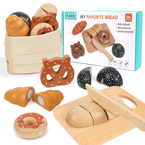 XIAPIA Kinderküche Zubehör aus Holz, Spielküche Zubehör Brot zum Schneiden mit Schneidebrett und Brotmesser, Bäckerei Lebensmittel Kinderspielzeug Rollenspiel, Geschenk zum Geburtstag Junge Mädchen XIAPIA Kinderküche Zubehör aus Holz, Spielküche Zubehör Brot zum Schneiden mit Schneidebrett und Brotmesser, Bäckerei Lebensmittel Kinderspielzeug Rollenspiel, Geschenk zum Geburtstag Junge Mädchen