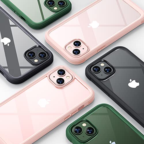Image of Diaclara Designed for iPhone 13 Case, Full Body Rugged Case with Built-in Touch Sensitive Anti-Scratch Screen Protector, Soft TPU Bumper Case for iPhone 13 6.1 inch (Green)