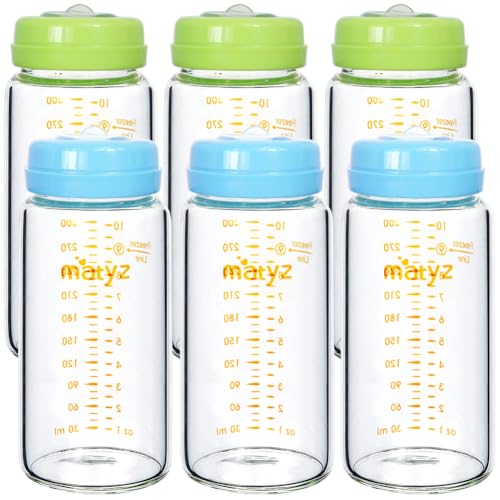 Matyz �K���X������X�g���[�W�Z�b�g�A6�p�b�N10�I���X�ASpectra Medela Philips Avent Pumps�Ή��A�Ⓚ&���a�p�̍L���R��h�~�e��ABPA�t���[(�O���[��3��&�u���[�W3��)