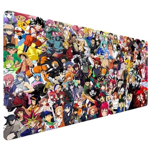 KINPLE Alfombrilla de mouse grande extendida para juegos, alfombrilla de mouse para teclado de escritorio completo, alfombrilla de mouse grande XXL con anime, impermeable y antideslizante para