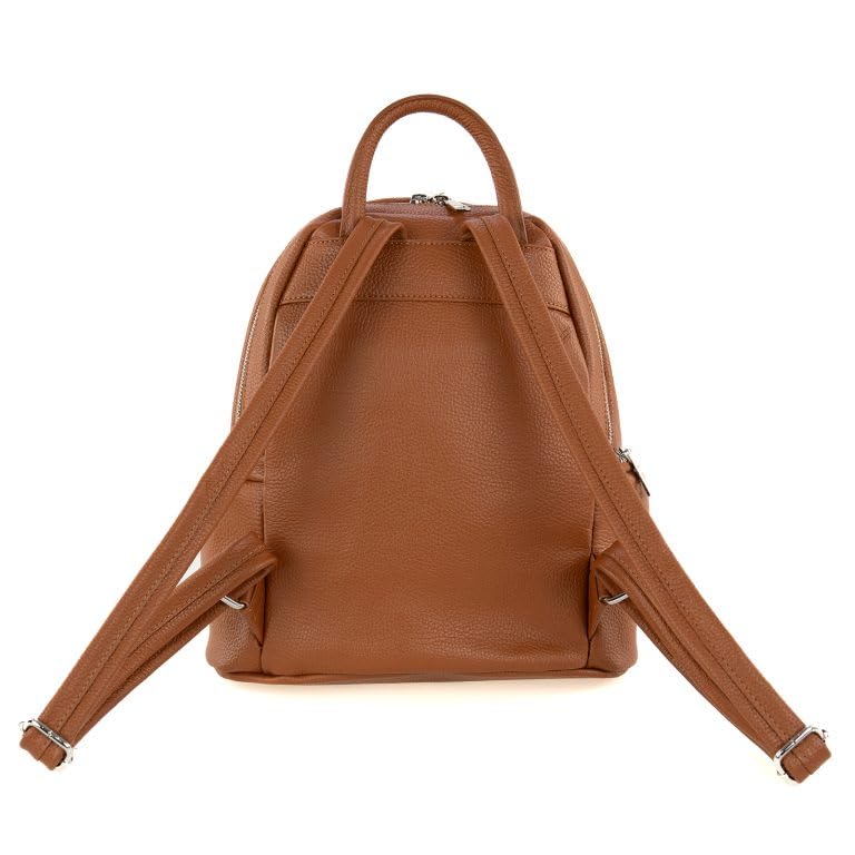 Pelletterie Borghese | Zaino Zainetto Borsa in Vera Pelle Morbida | Donna | Vari Colori | Artigianale Made in Italy | Piccolo Leggero & Elegante | Ideale per Lavoro & Università | Modello DENIS