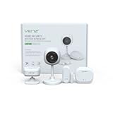 VENZ 4 Piece Wireless Home Security System - Optional 24&sol;7 Professional Monitoring - No Contract - Compatible with Alexa and Google Assistant - DIY 4 Pieces-Kit with App Alert
