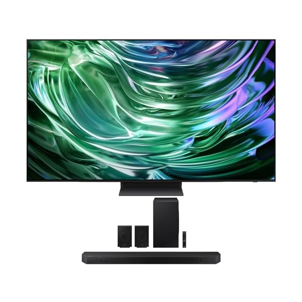 Samsung QN55S90DAFXZA 55 Inch 4K OLED Smart TV with Dolby Atmos with a Samsung HW-Q990D 11.1.4ch Soundbar with True Dolby Atmos Sound (2024)