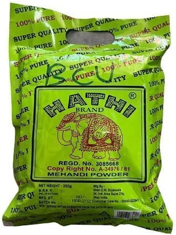 CROVMehandi Powder | 100% Pure | Super Quality | Henna (250g (Pack of 1))