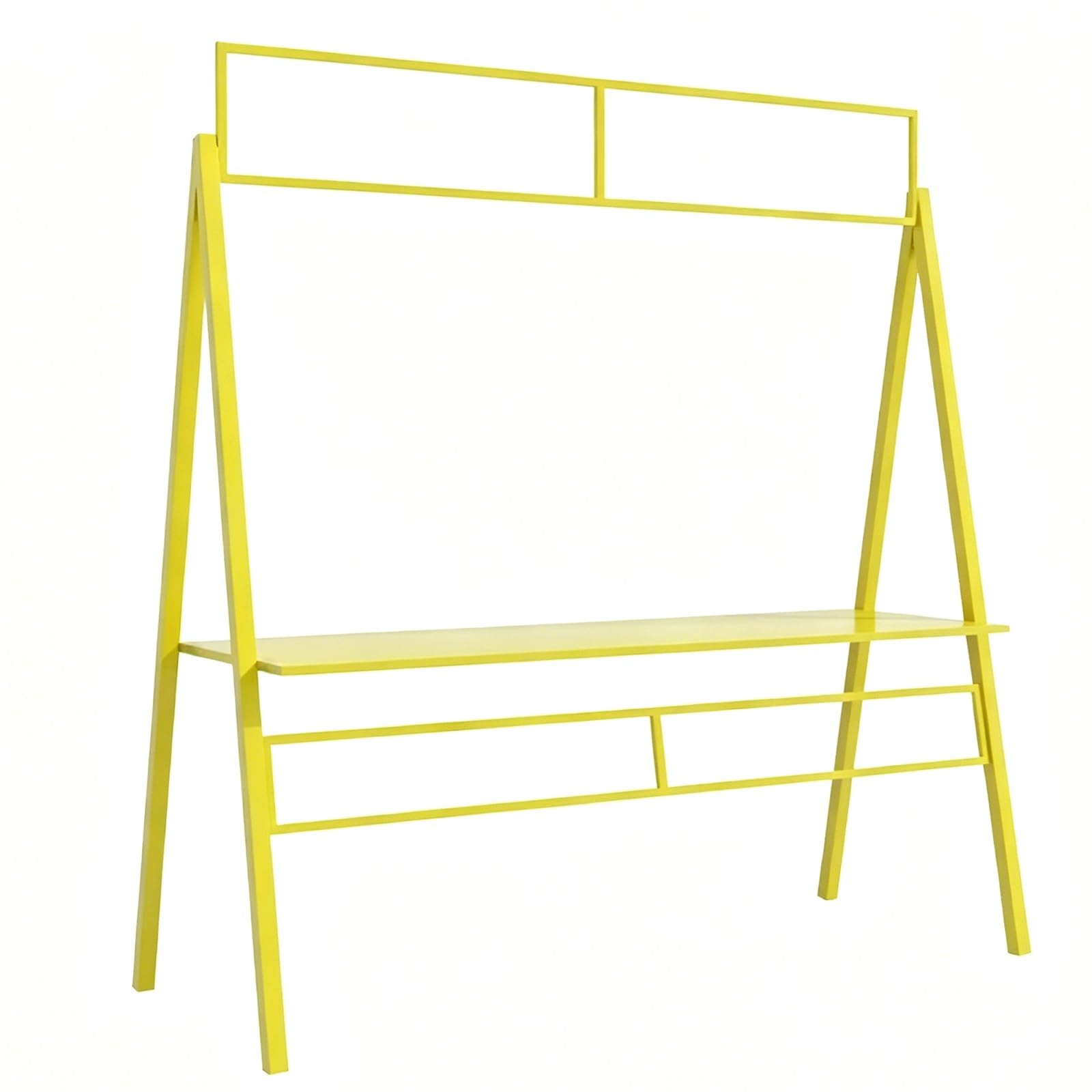 WANGCEPLSD Foldable Farmers Market Stand, Carbon Steel Frame, Bearing 220lbs, Roadside Farm Stand, for Street Vending(Yellow,80cm/31in)