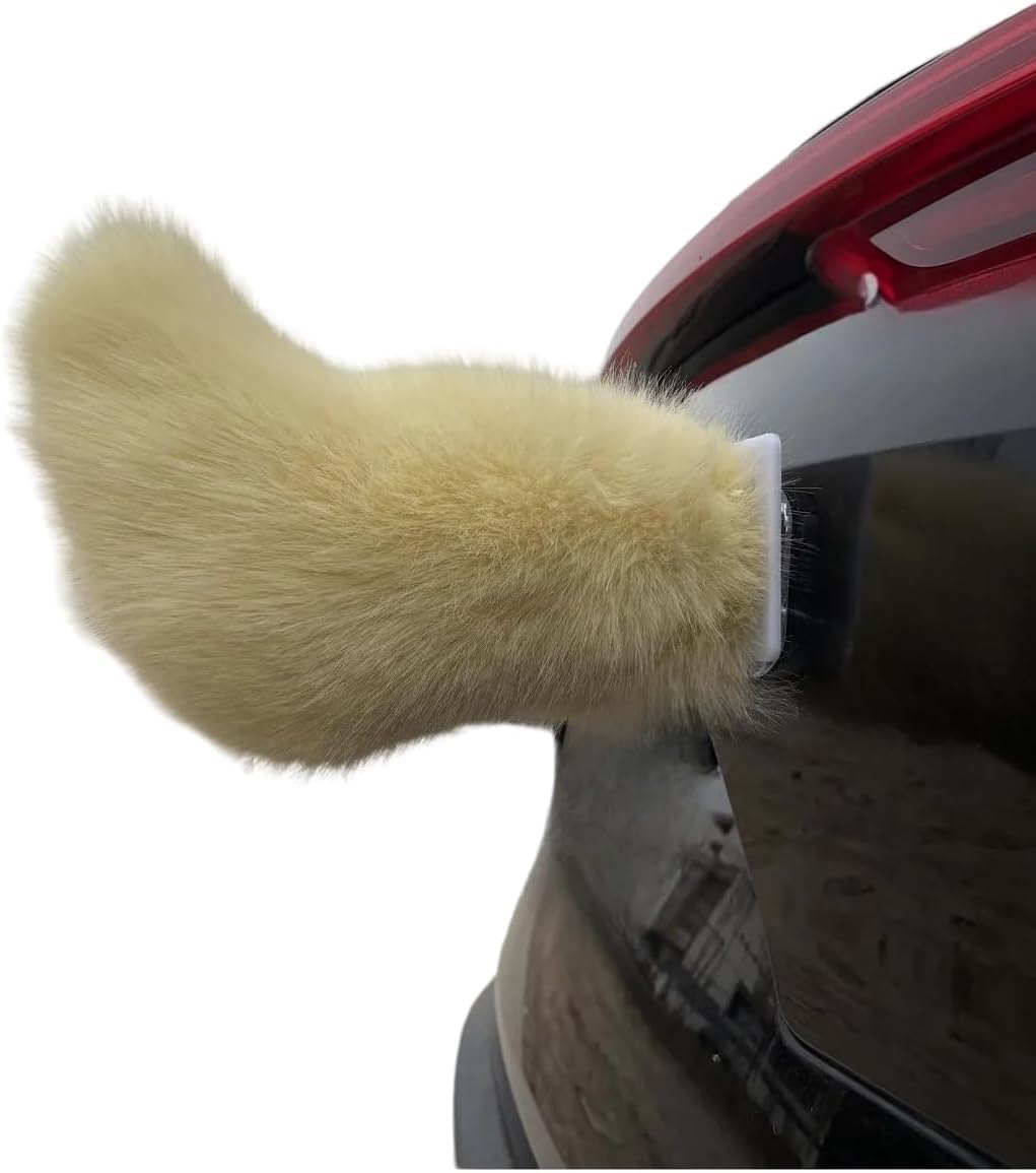 Wagging Tail For Car | Remote Control Electric Furry Car Tail | Moving Fox Tails For Cars Trunk | Cute Plush Exterior Accessories | Handmade Rechargeable Auto Swing Charm Decor
