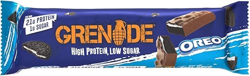 Miniatura 2 de Grenade Barra alta en proteínas, baja en azúcar, vainilla, 12 x 2.12 oz - Oreo