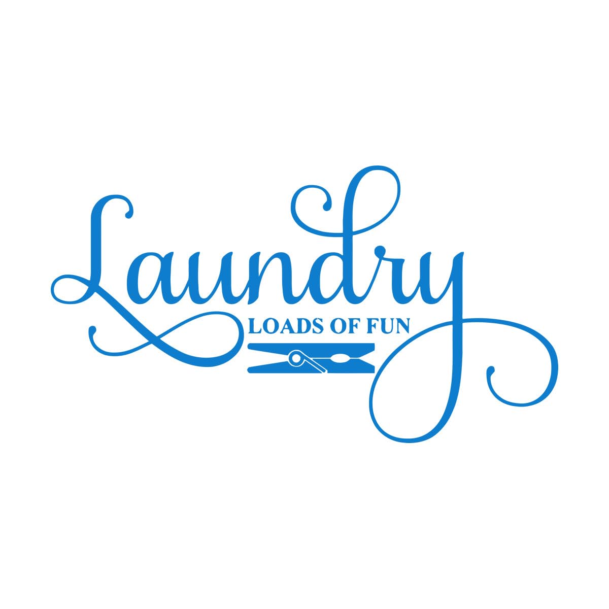 Laundry Room Sign Wall Decal Sticker Utility Room Wall Sticker Home Laundry Decoration for wall Glass Door Decals Small - 23x42cm