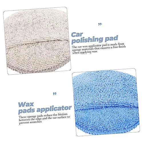 SUPVOX 10 Pçs Aplicador De Microfibra Almofada De Polimento De Microfibra Esponja De Espuma Aplicado