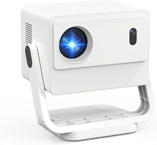 Miniatura 1 de Aplicaciones integradas Proyector inteligente 4K con WiFi y Bluetooth, proyector de cine al aire libre de alto brillo con enfoque eléctrico y