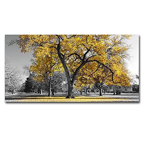 Kit peinture diamant 5D arbre jaune en strass de haute précision pour broderie 80x220cm