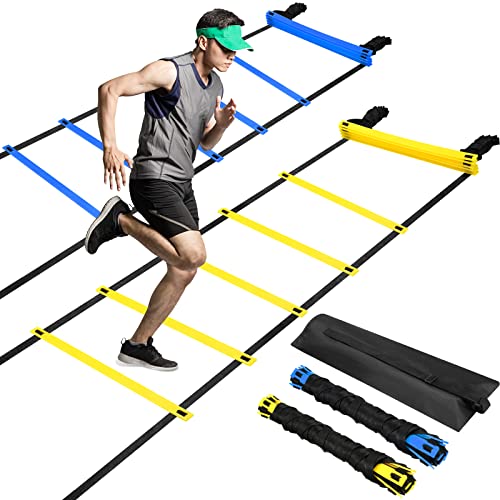 Sosation 2-Piece 20ft Agility Ladder with Carry Bag