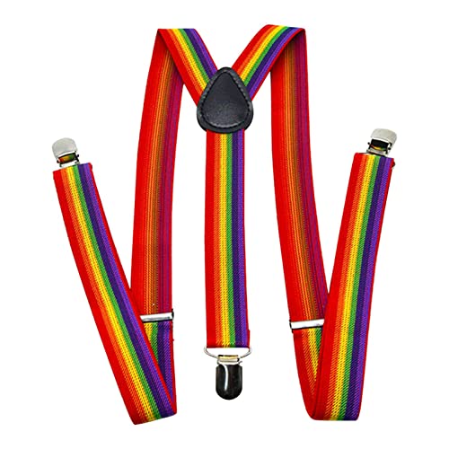 KASCLINO Rainbow Suspenders for Women and Men